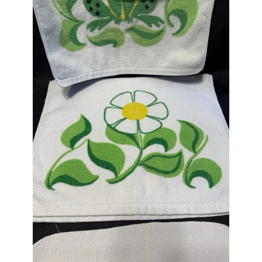 Vintage Frog Towel Bath Set Green Burlington Anita Wagenvoord